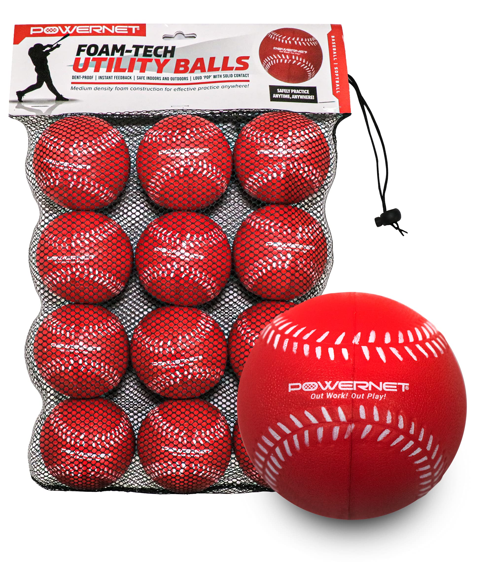 Foam-Tech Utility Training Balls, Baseball Size