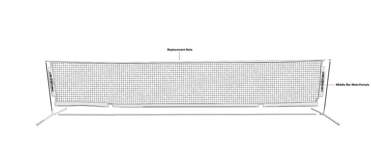 Replacement Parts - 18x3 Soccer Tennis