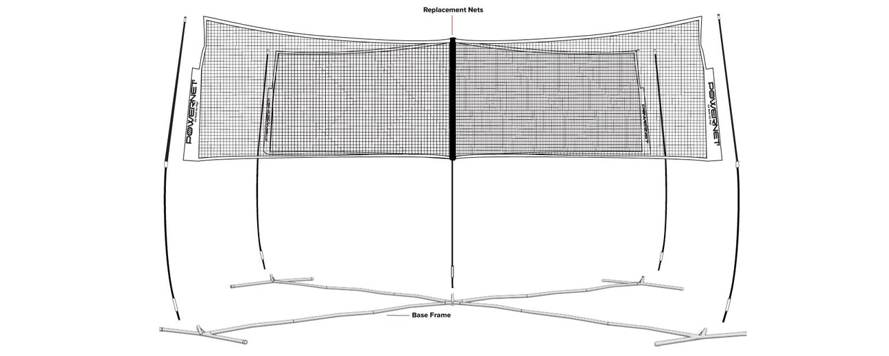 Replacement Parts - Four-Square Volleyball w/ Frame