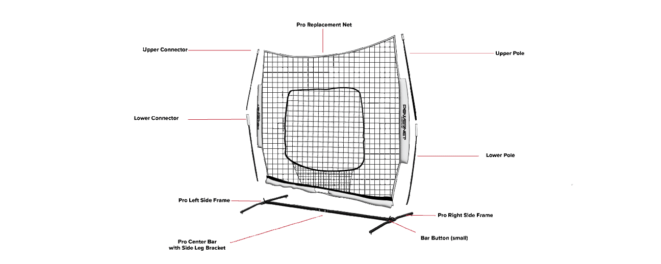 Replacement Parts - 8x8 Net (Square Tube)