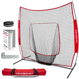 The Original 7x7 FT Baseball Softball Training Net Baseball PowerNet Red