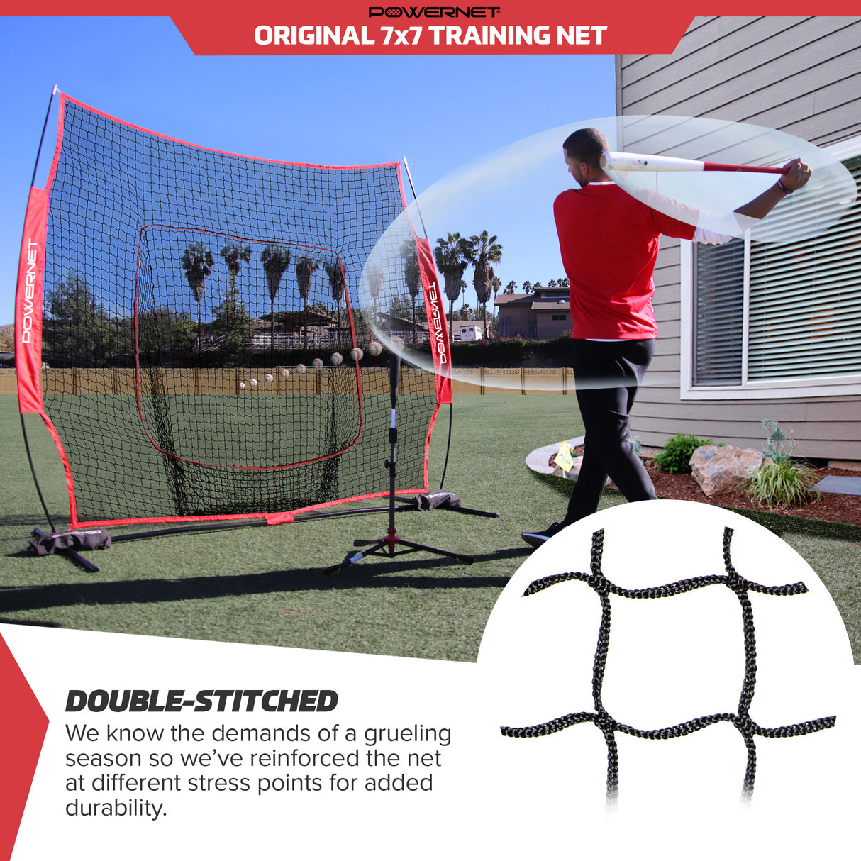 The Original 7x7 FT Baseball Softball Training Net