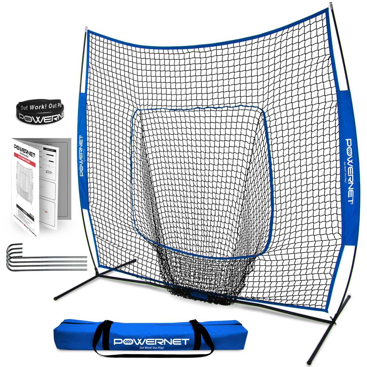 The Original 7x7 FT Baseball Softball Training Net Baseball PowerNet