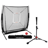 5x5 FT Baseball Softball Net Bundle | Strikezone & Tee