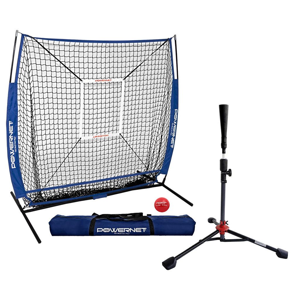 5x5 FT Baseball Softball Net Bundle | Strikezone & Tee