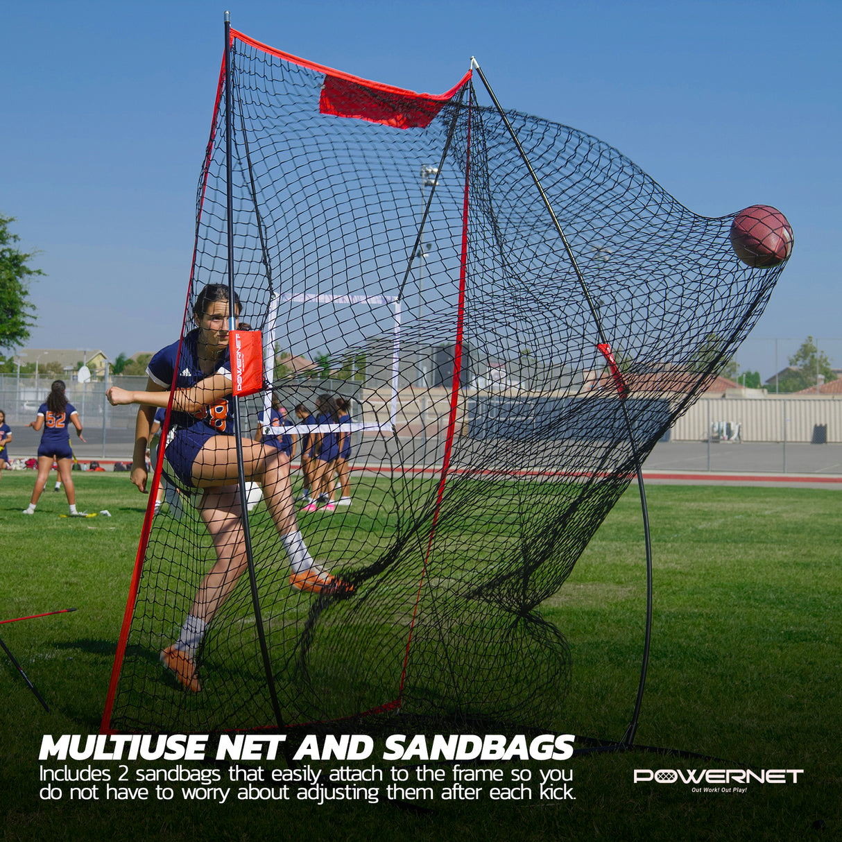 Sideline Trainer 7 x 4 FT Portable Football Kicking Net