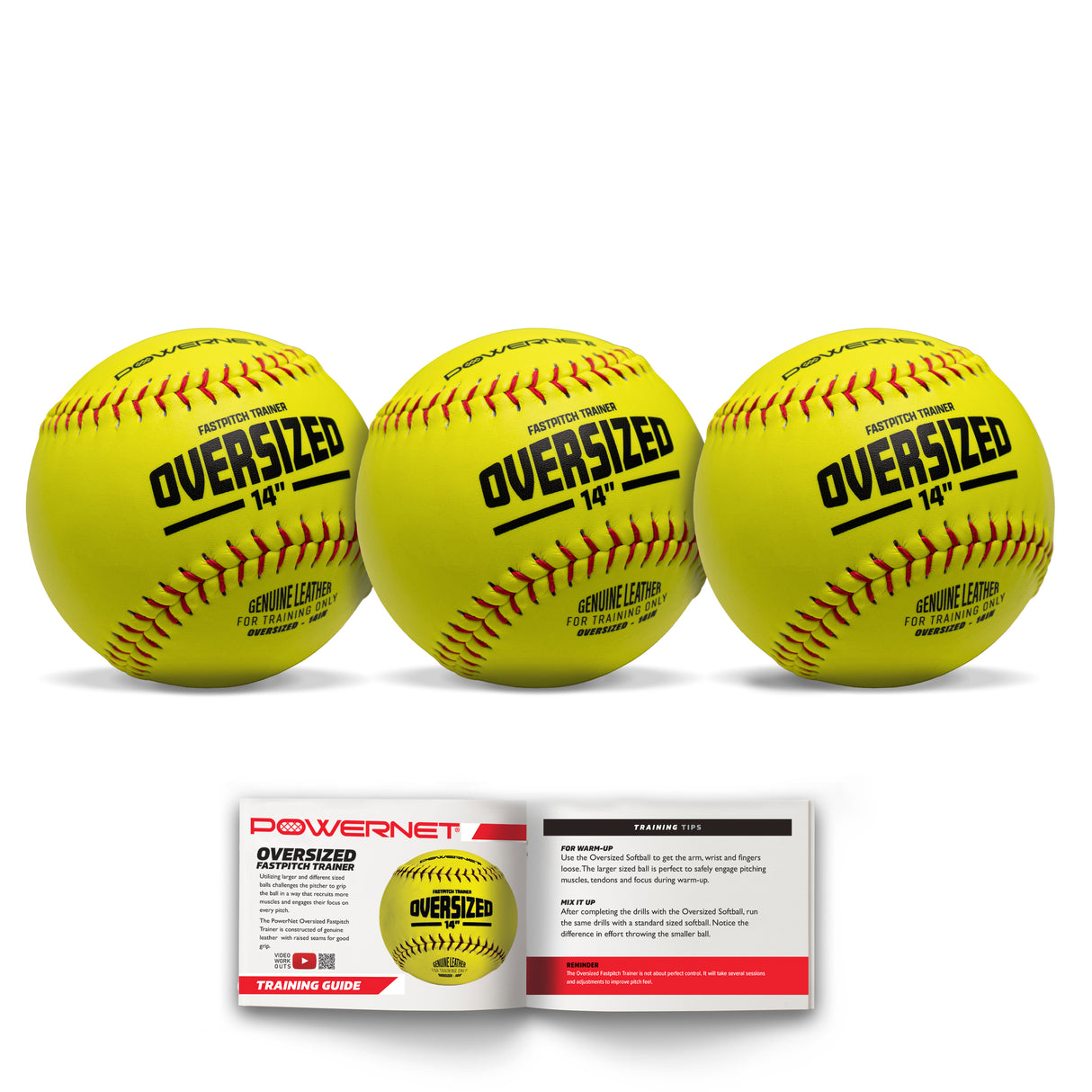 Oversized Softball 3-Pack | 14 Inch Ball