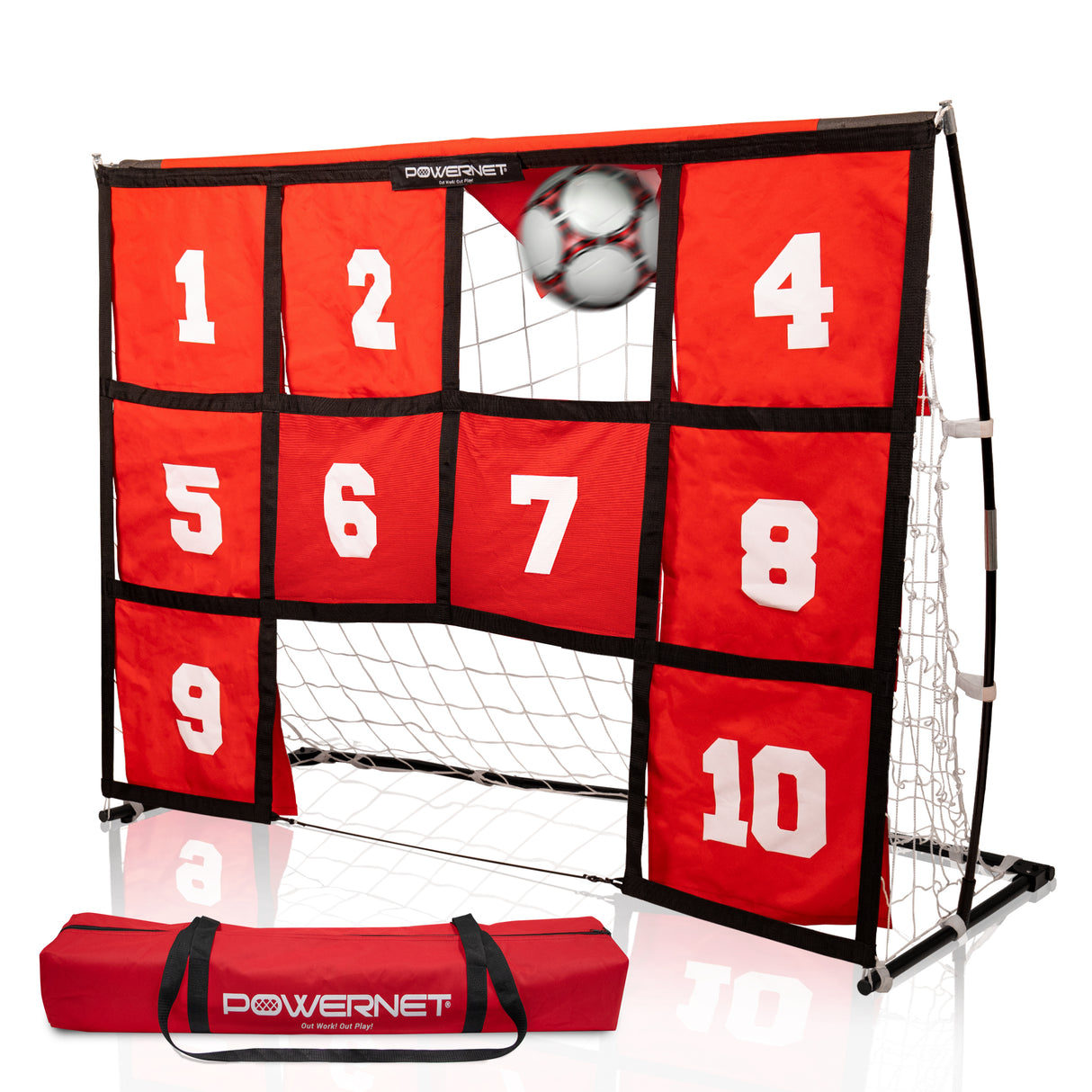 6x4 FT Numbered Soccer Target Goal