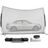 16x10 FT Portable Barrier Net for Protection sports PowerNet Black