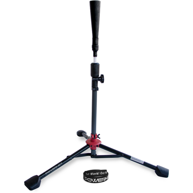 Tripod Batting Tee | 2 Styles Baseball Practice Nets PowerNet Deluxe Tee | 2.5 Pounds