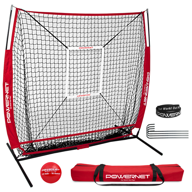 5x5 FT Training Net Bundle Sports PowerNet Red