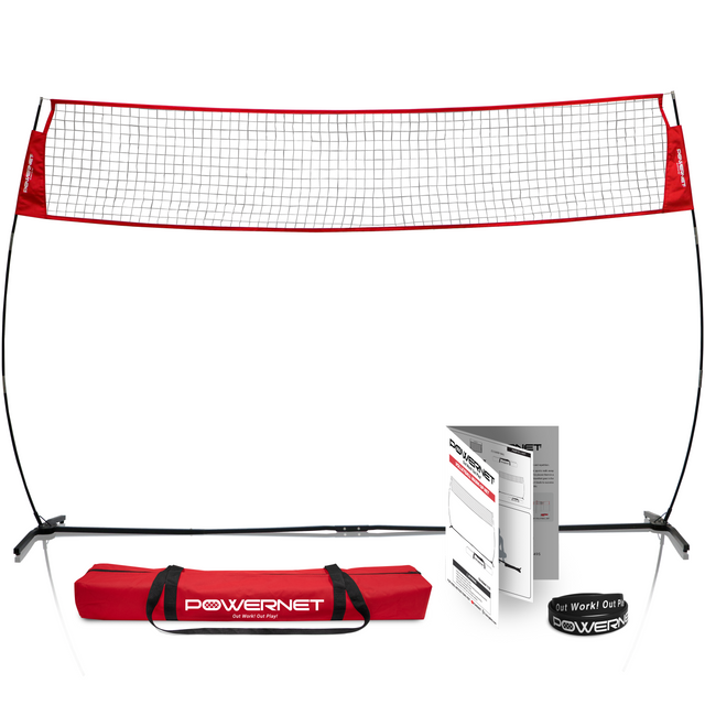 Portable Warm-up Volleyball Net | Adjustable Height Volleyball Net PowerNet