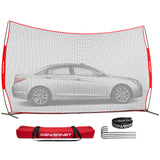 16x10 FT Portable Barrier Net for Protection sports PowerNet Red