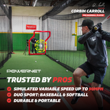 Launch F-Lite Pitching Machine | Simulates up to 90 MPH Pitching Machine PowerNet