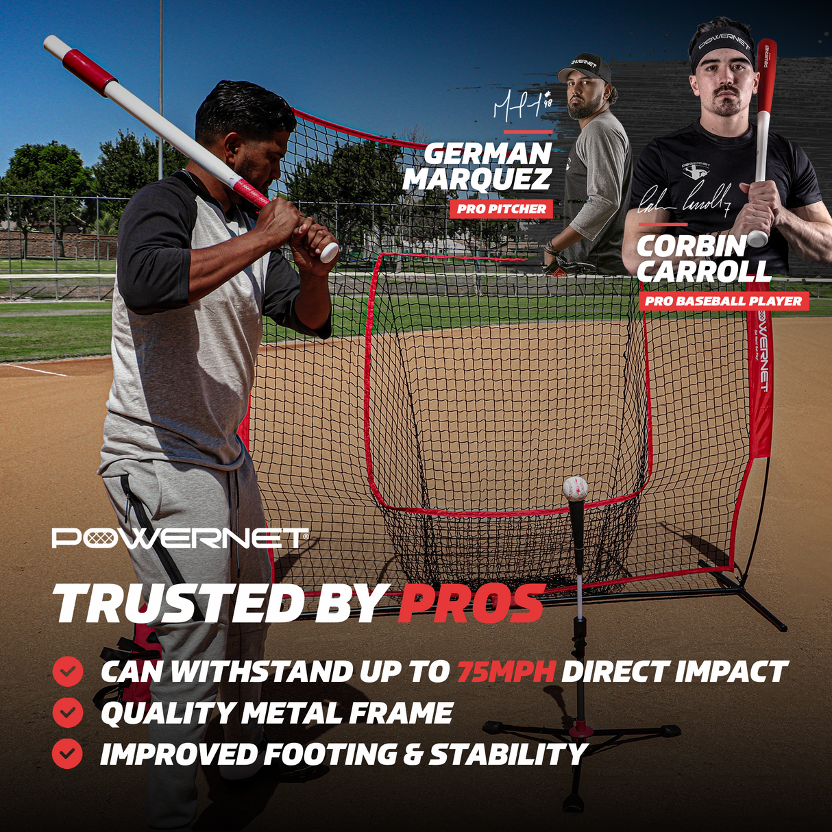 Tripod Batting Tee | 2 Styles Baseball Practice Nets PowerNet