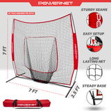 The Original 7x7 FT Baseball Softball Training Net Baseball PowerNet