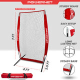 4 x 7 FT I-Screen Pitching Protection Training Net Sports PowerNet