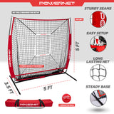 5x5 FT Training Net Bundle Sports PowerNet