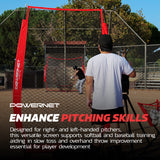 4 x 7 FT I-Screen Pitching Protection Training Net Sports PowerNet