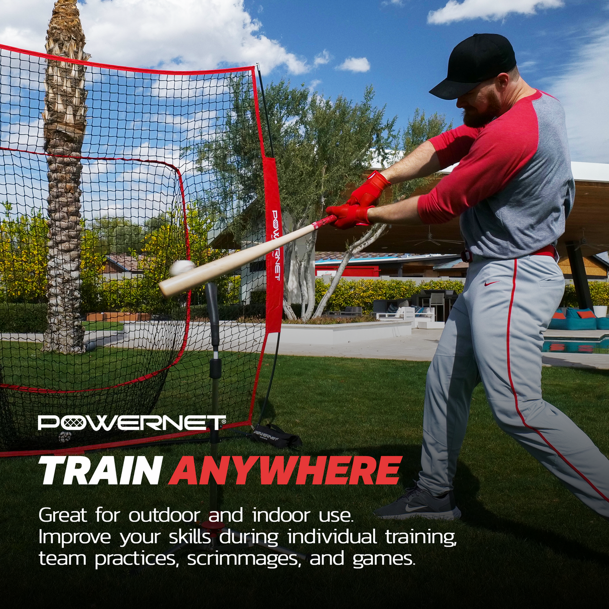 Tripod Batting Tee | 2 Styles Baseball Practice Nets PowerNet