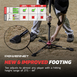 Tripod Batting Tee | 2 Styles Baseball Practice Nets PowerNet