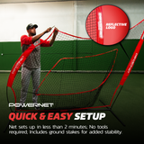 The Original 7x7 FT Baseball Softball Training Net Baseball PowerNet