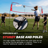 Portable Warm-up Volleyball Net | Adjustable Height Volleyball Net PowerNet