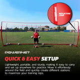 Portable 24x8 FT Soccer Goal Sports PowerNet