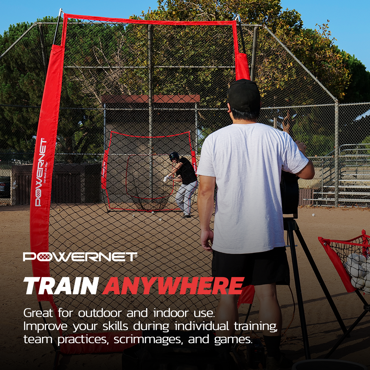 Launch F-Lite Pitching Machine | Simulates up to 90 MPH Pitching Machine PowerNet