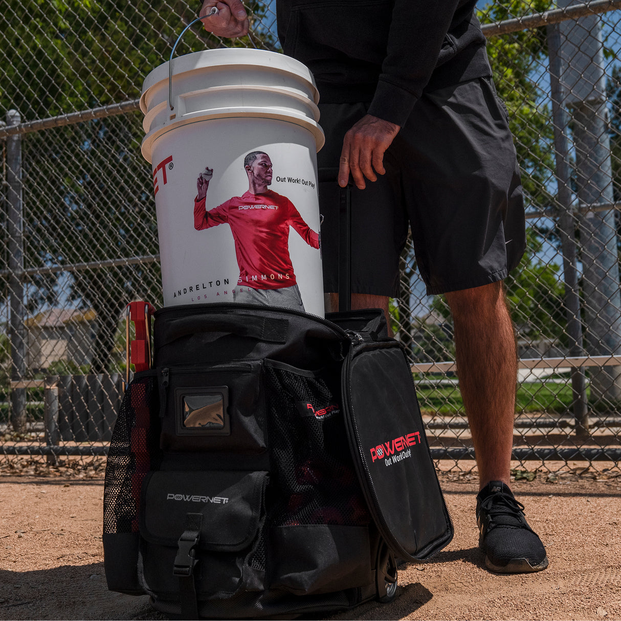 Wheeled 6 Gallon Bucket Caddy Organizer Cover