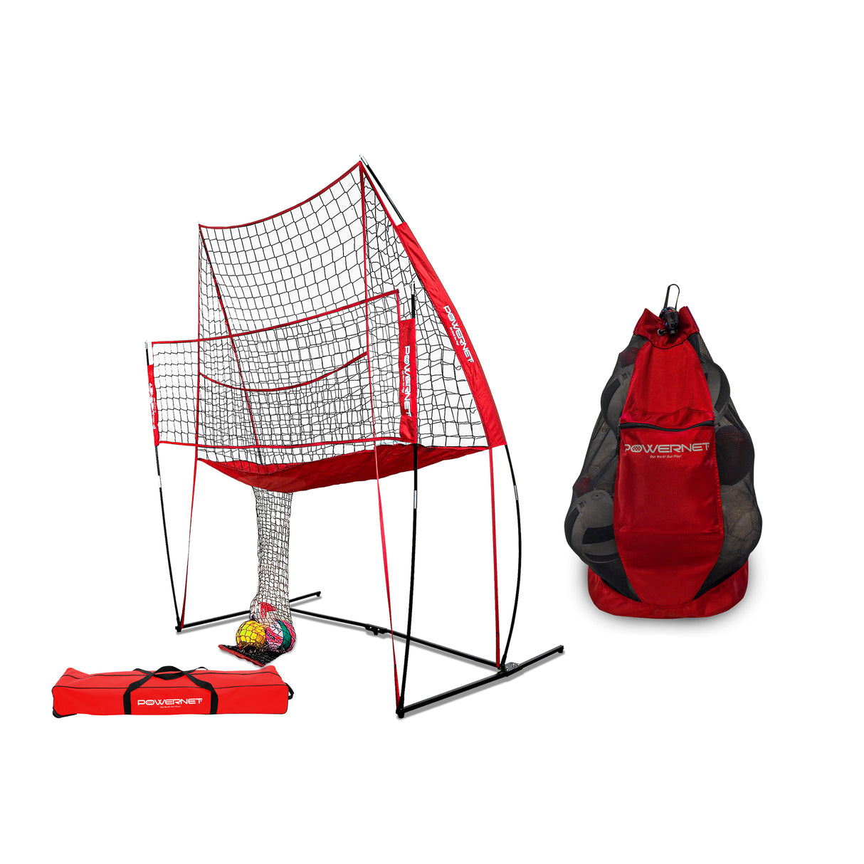 Volleyball Practice Net Station Bundle | 8 ft Wide by 11 ft High