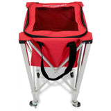 Wheeled Ball Caddy Cart for Baseball Softball and Tennis