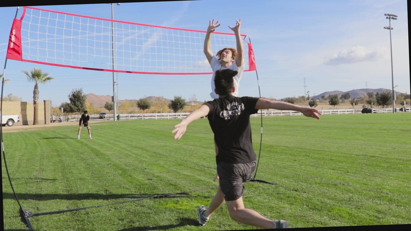 Portable Warm-up Volleyball Net | Adjustable Height Volleyball Net PowerNet