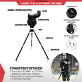 Launch F-Lite Pitching Machine | Simulates up to 90 MPH