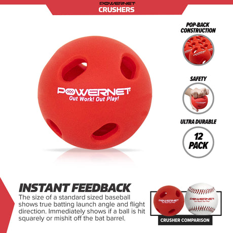 Limited Flight Crushers Training Balls sports PowerNet