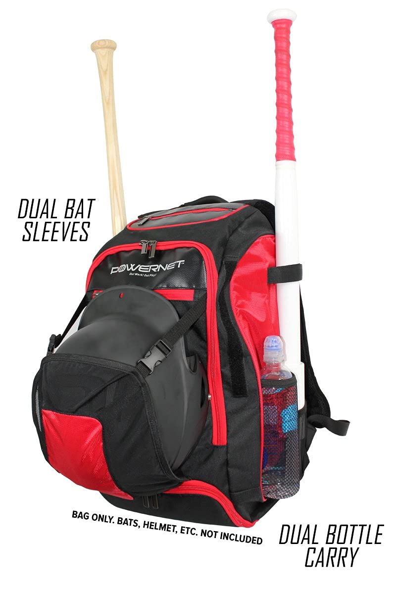 Baseball Softball Backpack XL | Choose from 3 Colors Red Black Blue