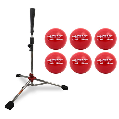 PRO Heavy Batting Tee + Weighted Training Ball Bundle