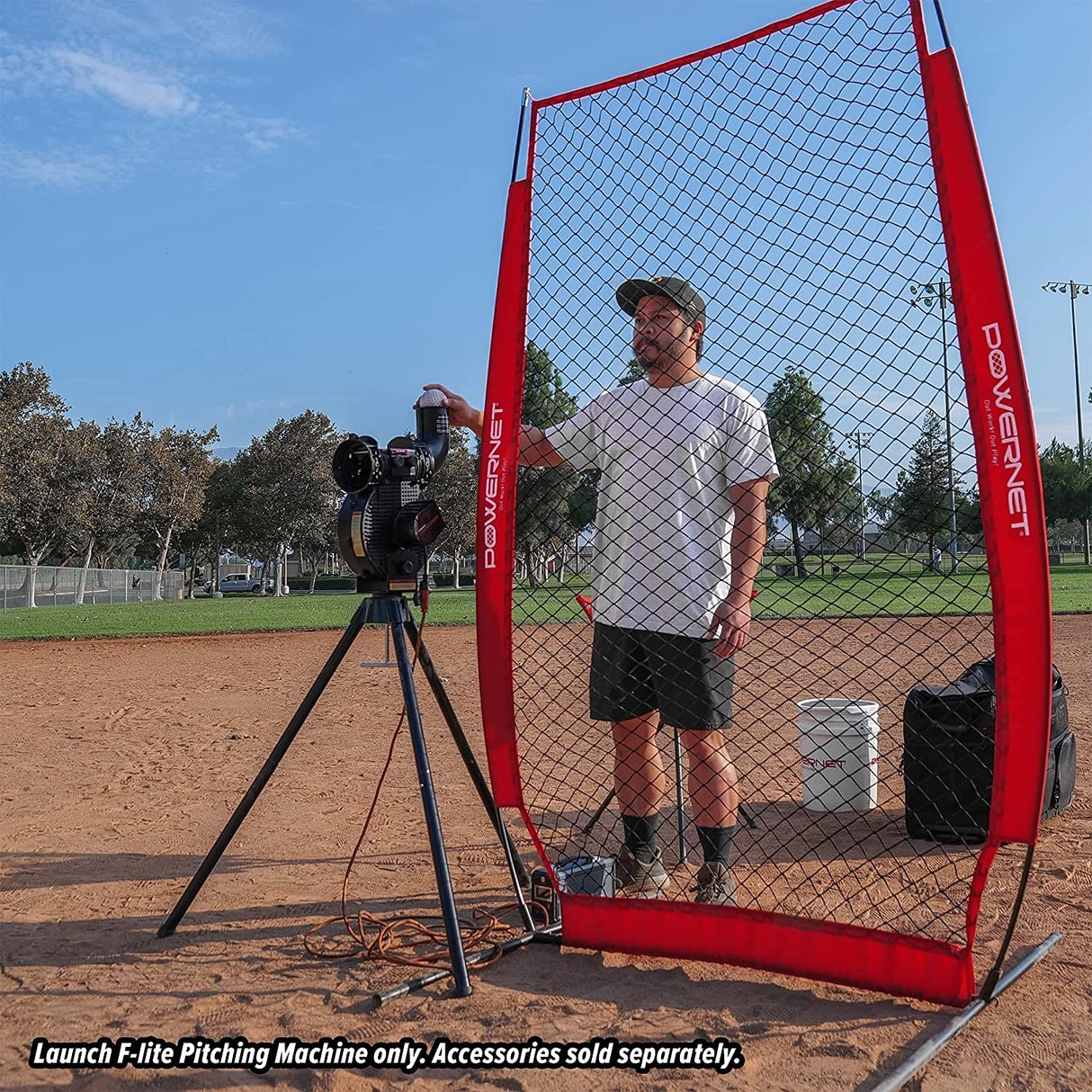 Launch F-lite Ultra Light Pitching Machine Balls | Baseball or Softball balls PowerNet