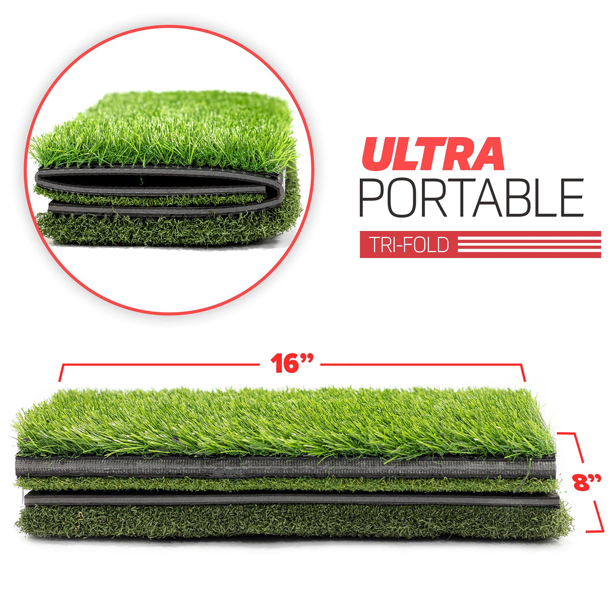 Golf Hitting Mat | Artificial Tri-Turf Grass