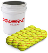 Regulation Sized Softball Bucket Bundle | Includes 18 Softballs