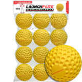 Launch F-lite Ultra Light Pitching Machine Balls | Baseball or Softball balls PowerNet F-lite Softballs Only - 1 Dozen