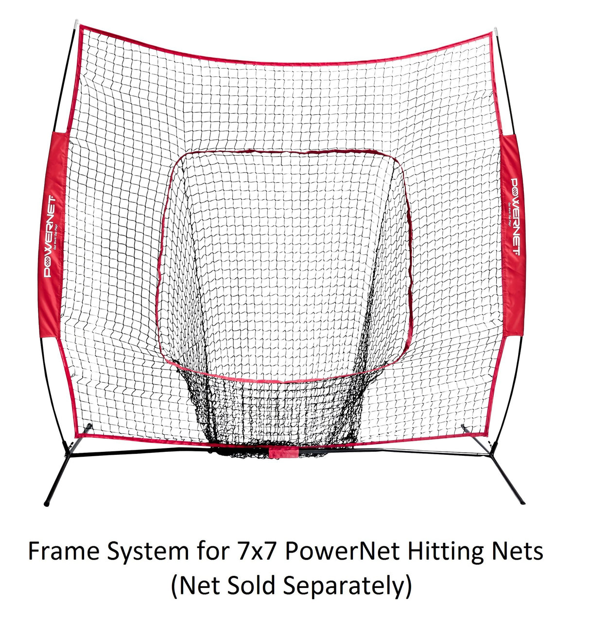 7x7 FT Metal Frame for Baseball Softball Net | (Frame ONLY) Replacement Parts PowerNet