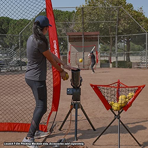 12 Pack Launch F-lite Ultra Light Dimpled Training Balls for Pitching Machine | (Yellow or White)