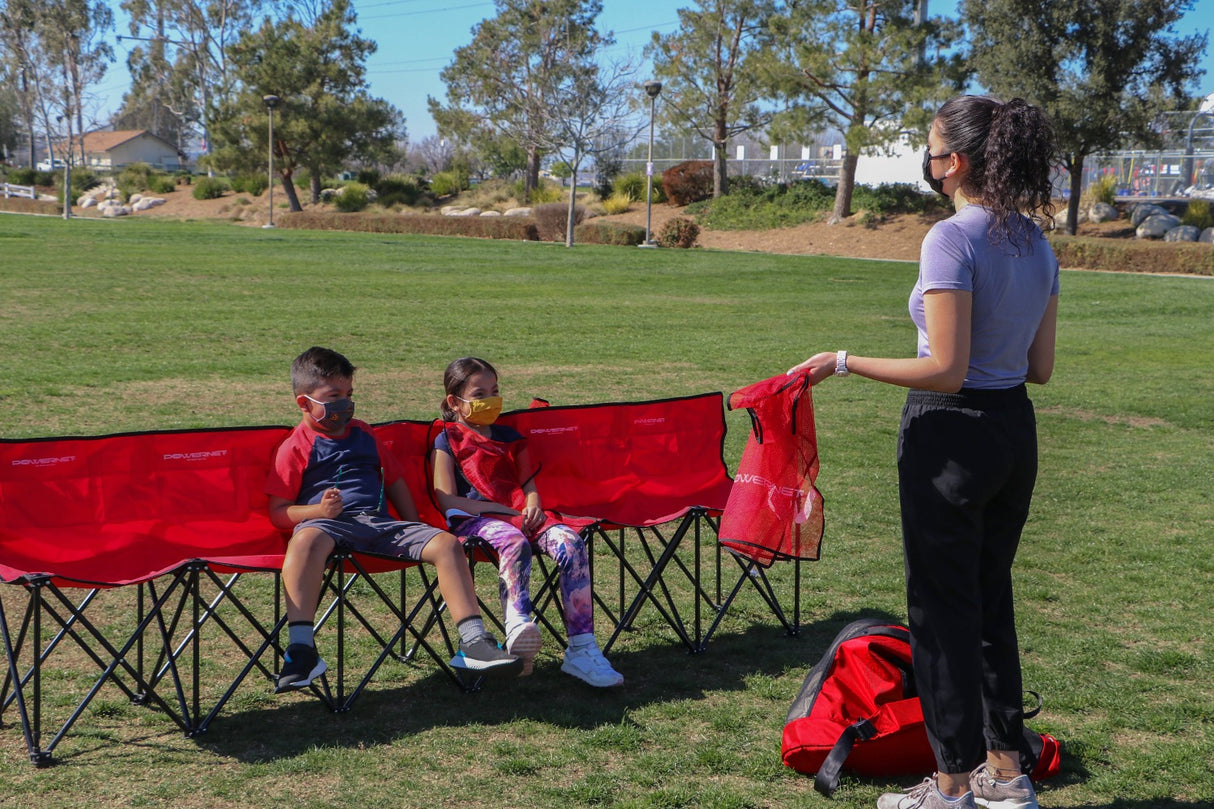 6 Seater Team Bench Portable Folding Chair