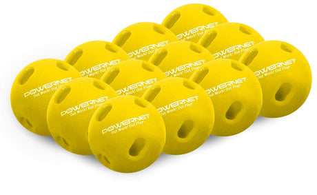 12 Pack Micro Crusher Training Baseballs (Yellow or Red)