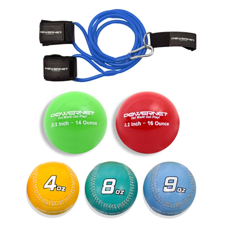 Arm Care Bundle | PowerBands + Plyometric Training Balls + Weighted Baseballs