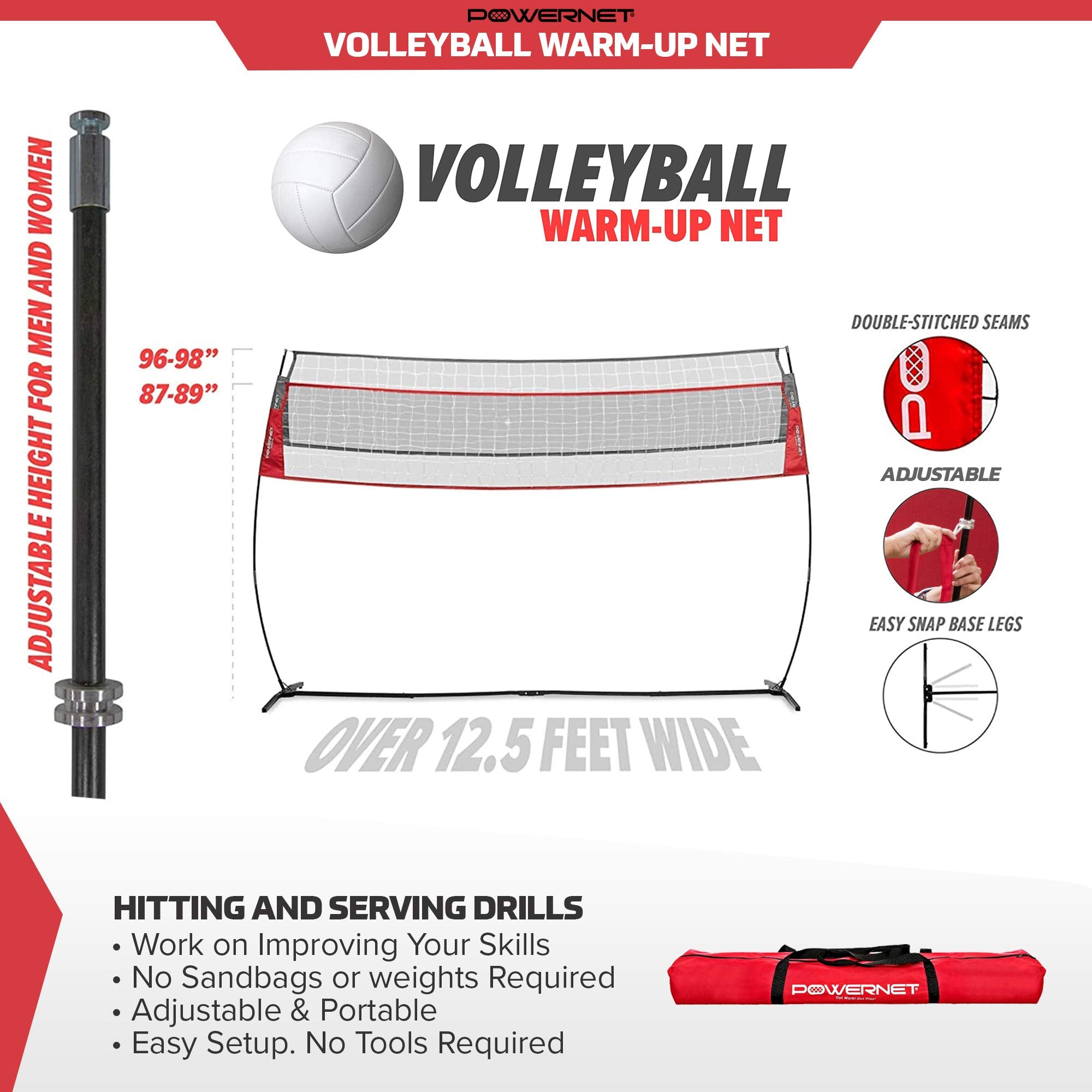 Portable Warm-up Volleyball Net