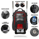 Baseball Softball Backpack XL | Choose from 3 Colors Red Black Blue