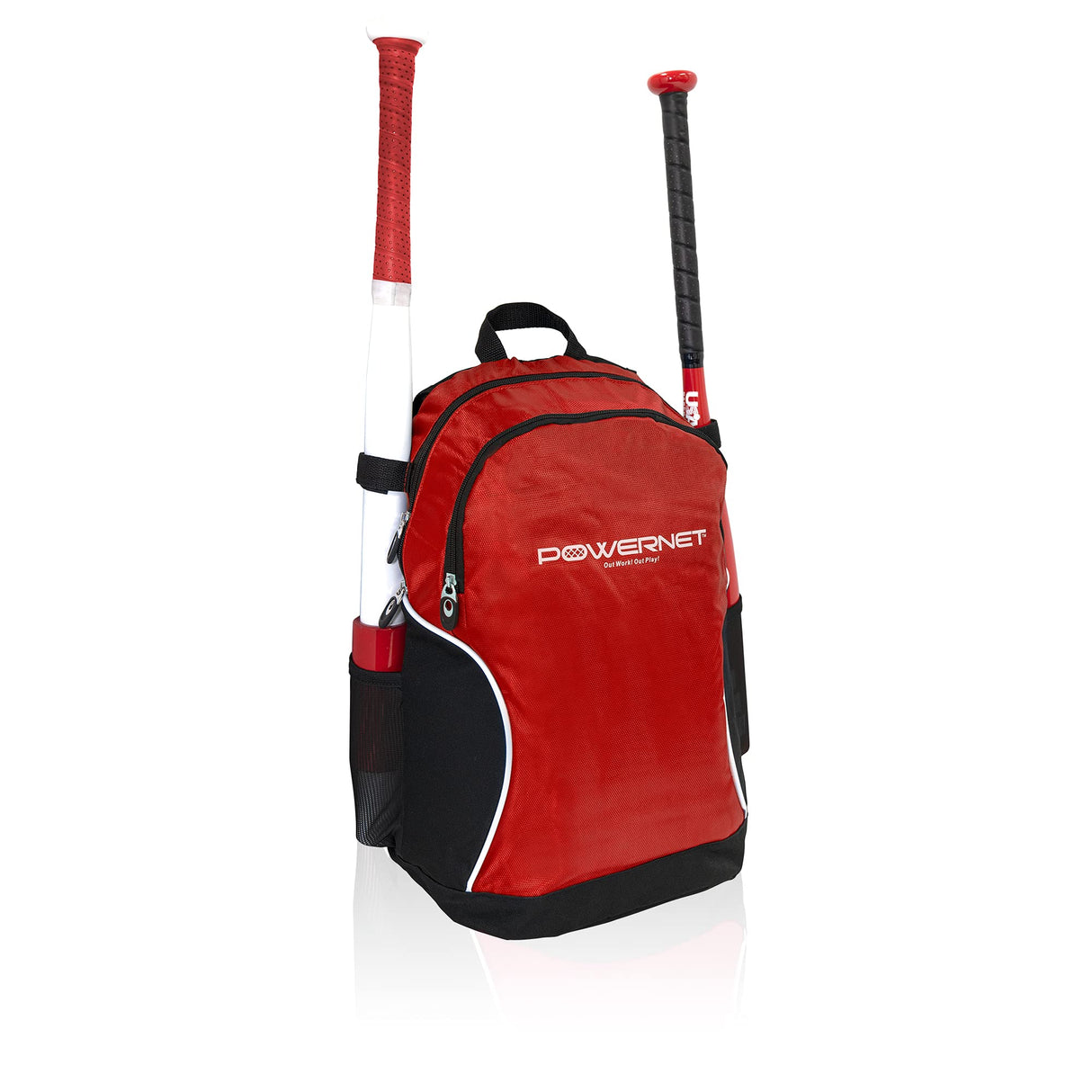 Baseball Softball Backpack M Choose from 3 Colors Red Black Blue