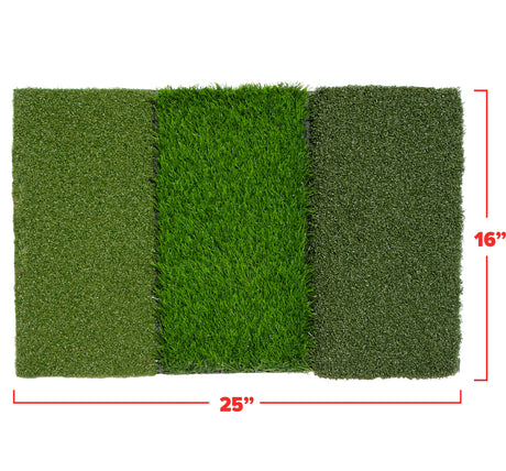 Golf Hitting Mat | Artificial Tri-Turf Grass Golf PowerNet